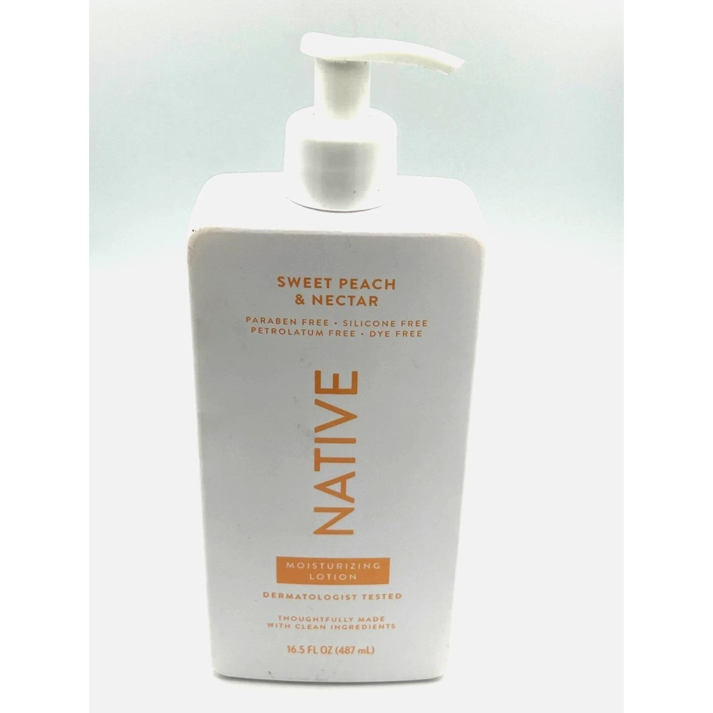 Native Body Lotion Skin Moisturizer Sweet Peach Nectar 16.5 Fl Oz‎